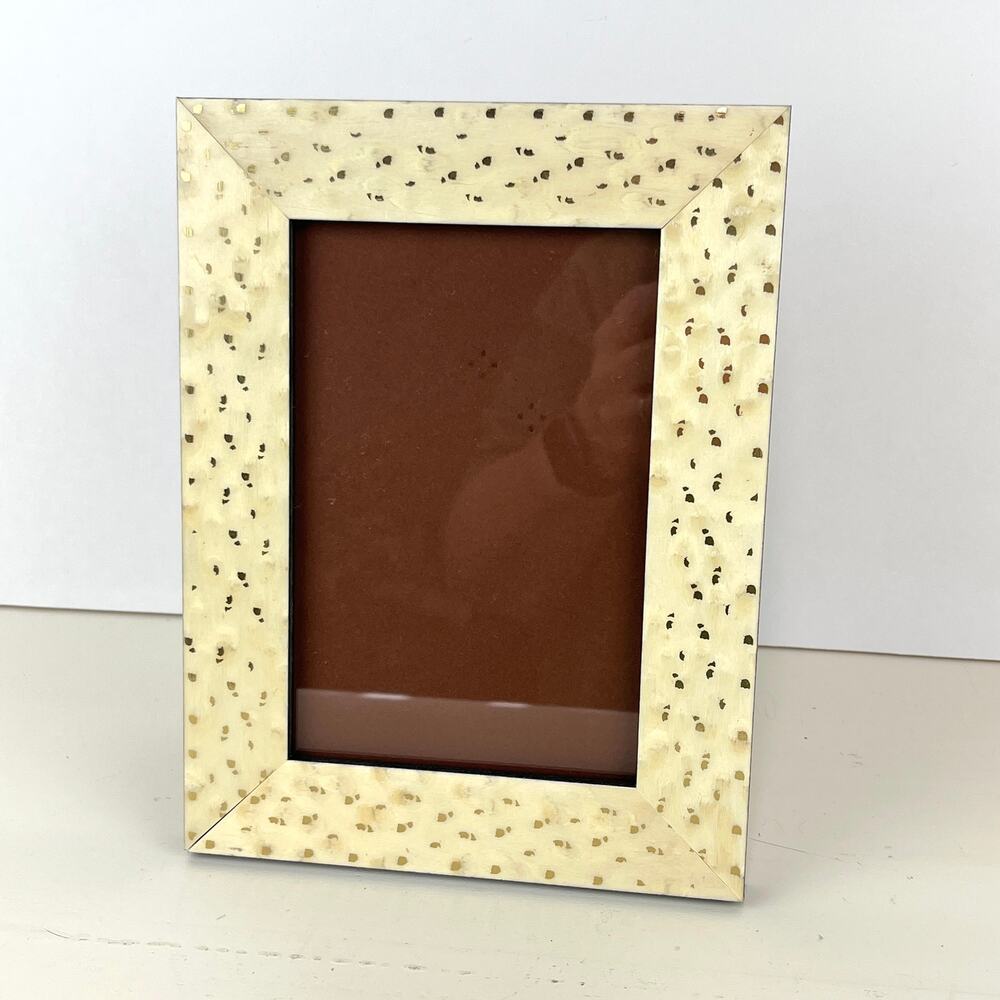Natalini Attico Bianco Wood Photo Frame with Gold Flecks